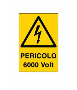Cartello 'pericolo 380 Volt'