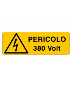 etichette adesive 'pericolo 380 Volt'