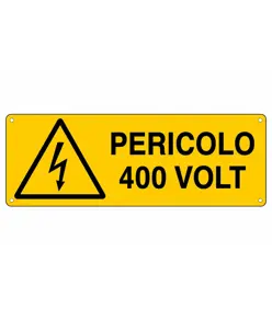 Cartello 'pericolo 400 volt'