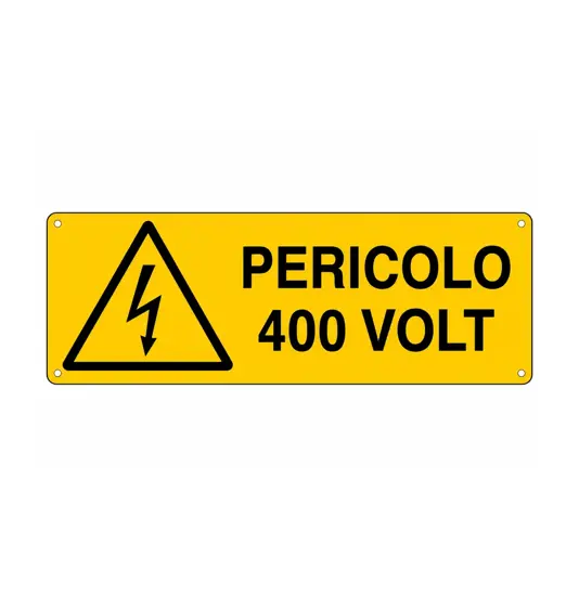 Cartello 'pericolo 400 volt'