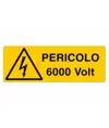 Cartello 'pericolo 6000 Volt'