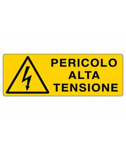 etichette adesive  pericolo alta tensione