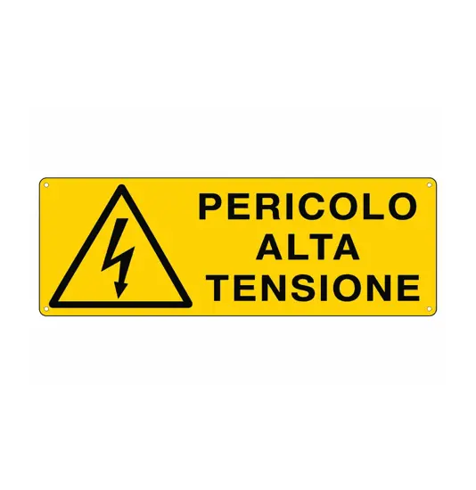 Cartello 'pericolo alta tensione'