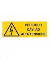 Cartello 'pericolo cavi ad alta tensione'