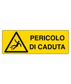 etichette adesive pericolo di caduta