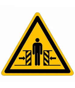 Cartello pericolo  di schiacciamento