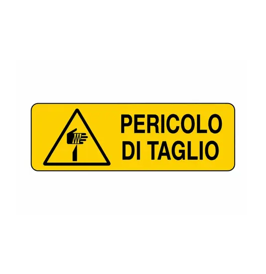 Cartello 'pericolo di taglio'