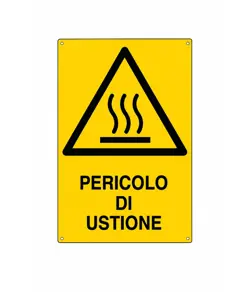 Cartello 'pericolo di ustione'