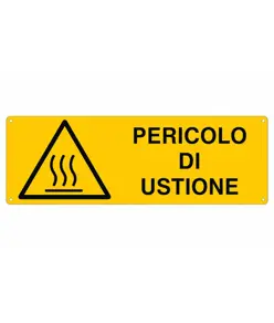 etichette adesive  pericolo di ustione