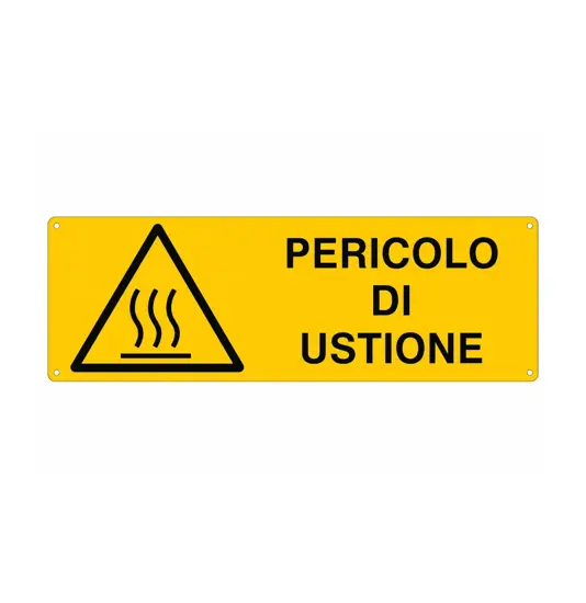 Cartello 'pericolo di ustione'