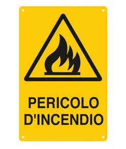 Cartello 'pericolo d'incendio'