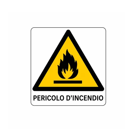 Cartello 'pericolo d'incendio'
