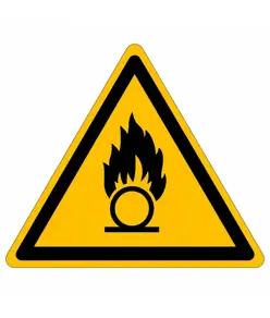 Cartello pericolo  Materiale comburente