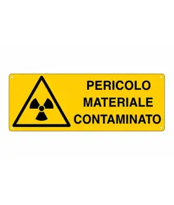 Etichette adesive  pericolo materiale contaminato
