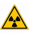 Cartello pericolo  'Materiale radioattivo'