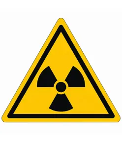 Cartello pericolo  'Materiale radioattivo'