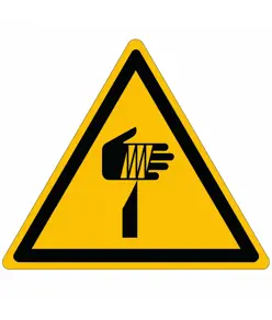 Cartello pericolo  oggetto affilato