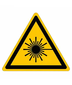 Cartello pericolo  'Raggi laser'