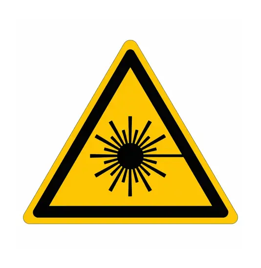 Cartello pericolo  'Raggi laser'