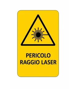 Cartello 'pericolo raggio laser'