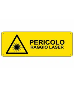 Cartello 'pericolo raggio laser'