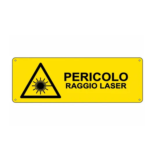 Cartello 'pericolo raggio laser'