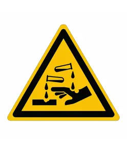 Cartello pericolo  'Sostanze corrosive'