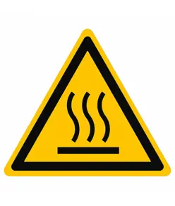 Cartello pericolo  superficie calda