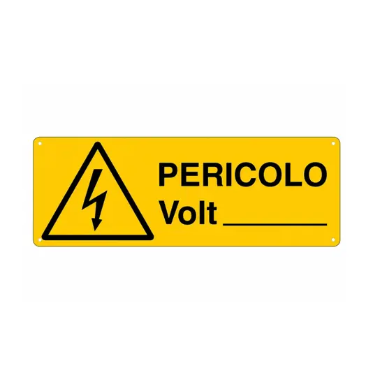 Cartello 'pericolo volt__'