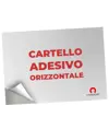 Cartello personalizzato adesivo formato orizzontale