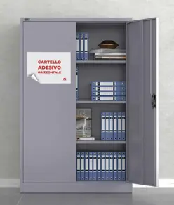 Cartello personalizzato adesivo formato orizzontale