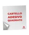 Cartello personalizzato adesivo formato quadrato