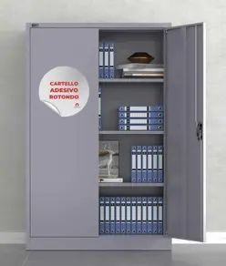 Cartello personalizzato adesivo formato rotondo