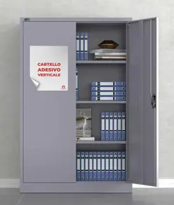 Cartello personalizzato adesivo formato triangolare