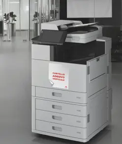 Cartello personalizzato adesivo formato verticale