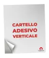 Cartello personalizzato adesivo formato verticale