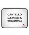 Cartello personalizzato in lamiera scatolata formato orizzontale