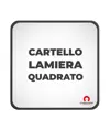 Cartello personalizzato in lamiera scatolata formato quadrato