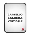 Cartello personalizzato in lamiera scatolata formato verticale