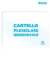 Cartello personalizzato in plexiglass da 5mm formato orizzontale