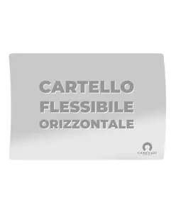 Cartello personalizzato in PVC flessibile formato orizzontale