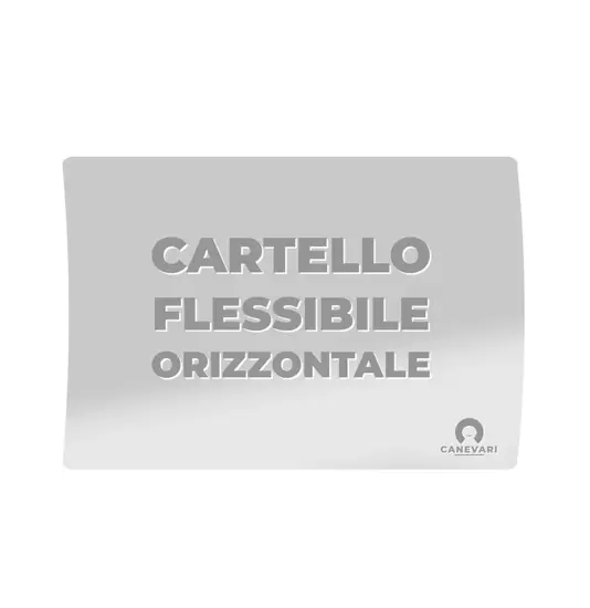 Cartello personalizzato in PVC HD semirigido formato orizzontale