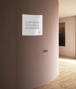 Cartello personalizzato in PVC flessibile formato quadrato