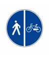 Cartello pista ciclabile contigua al marciapiede  60 cm