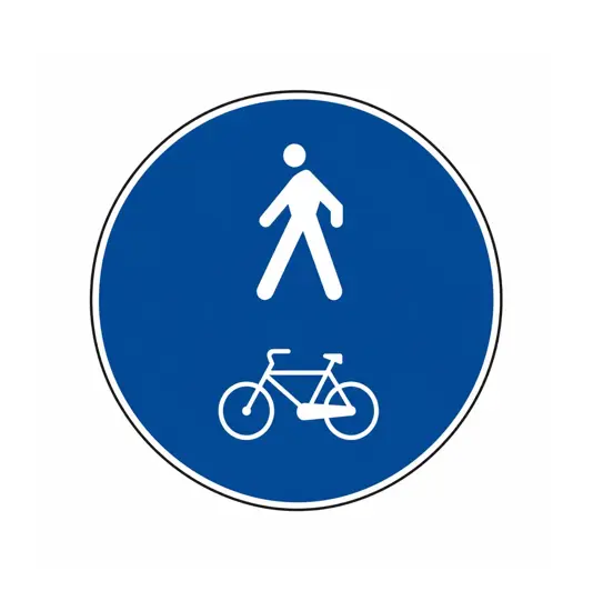 Cartello pista ciclopedonale