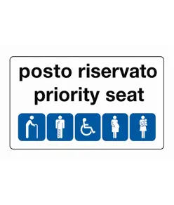 Cartello "Posto riservato"