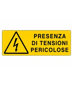 etichette adesive 'presenza di tensioni pericolose'