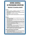 Cartello 'prevenzione infortuni operatori di macchine utensili'