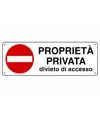 Cartello 'proprietà privata divieto di accesso'