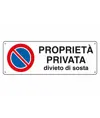 Cartello 'proprietà privata divieto di sosta'